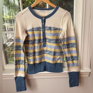 Free People NEW Without Tag To The Woods Sweater With Deer Size XS